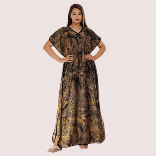 Printed Satin Nightie for Girls/Women - Image 3