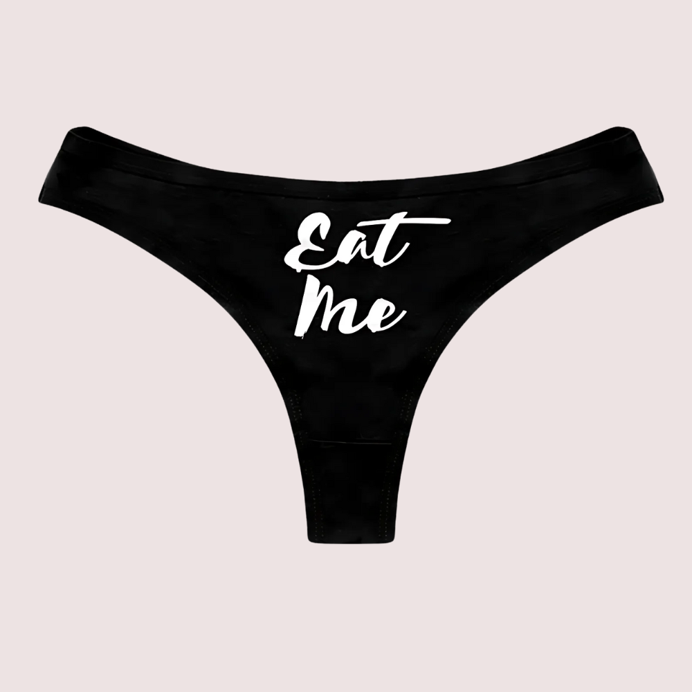 Eat Me Printed Thong Panty Gift 2 Eat Me Printed Thong Panty Gift - Image 2