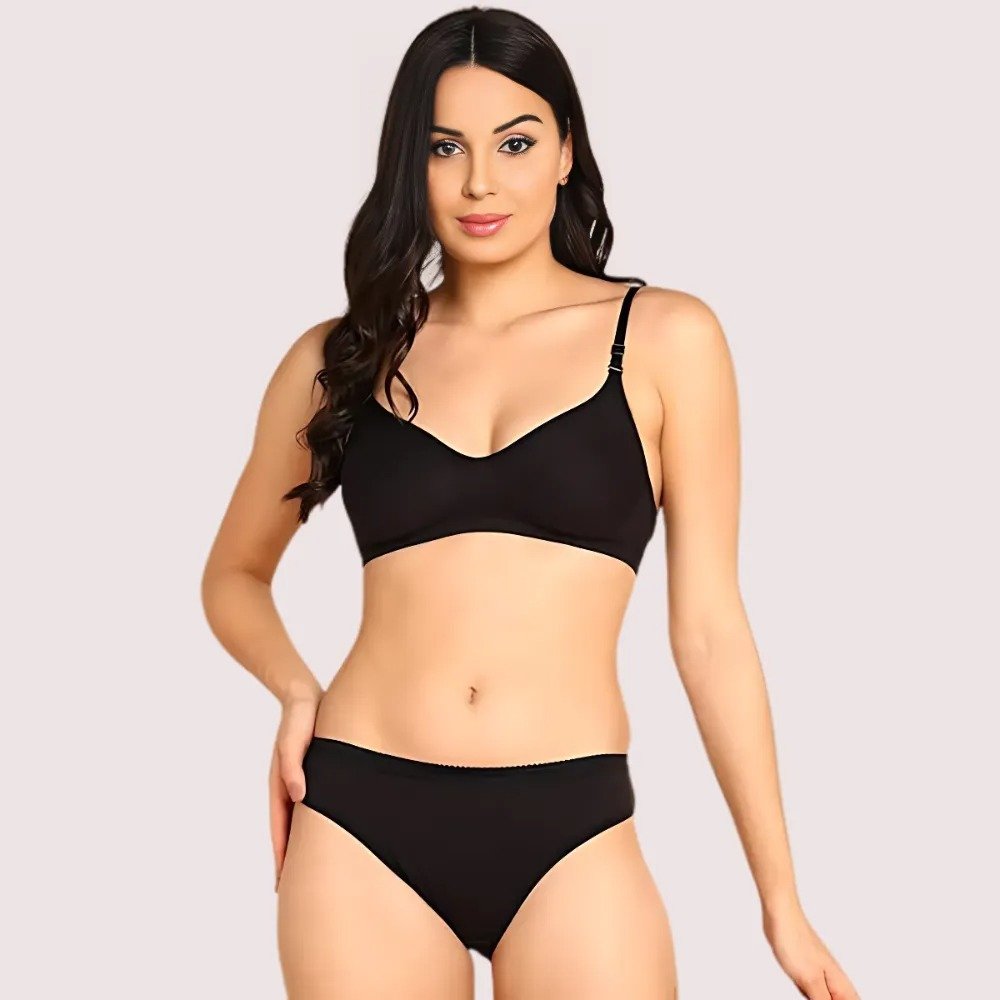Breathable Cotton Lingerie Set for Her (2 pack) 1 Breathable Cotton Lingerie Set for Her (2 pack)