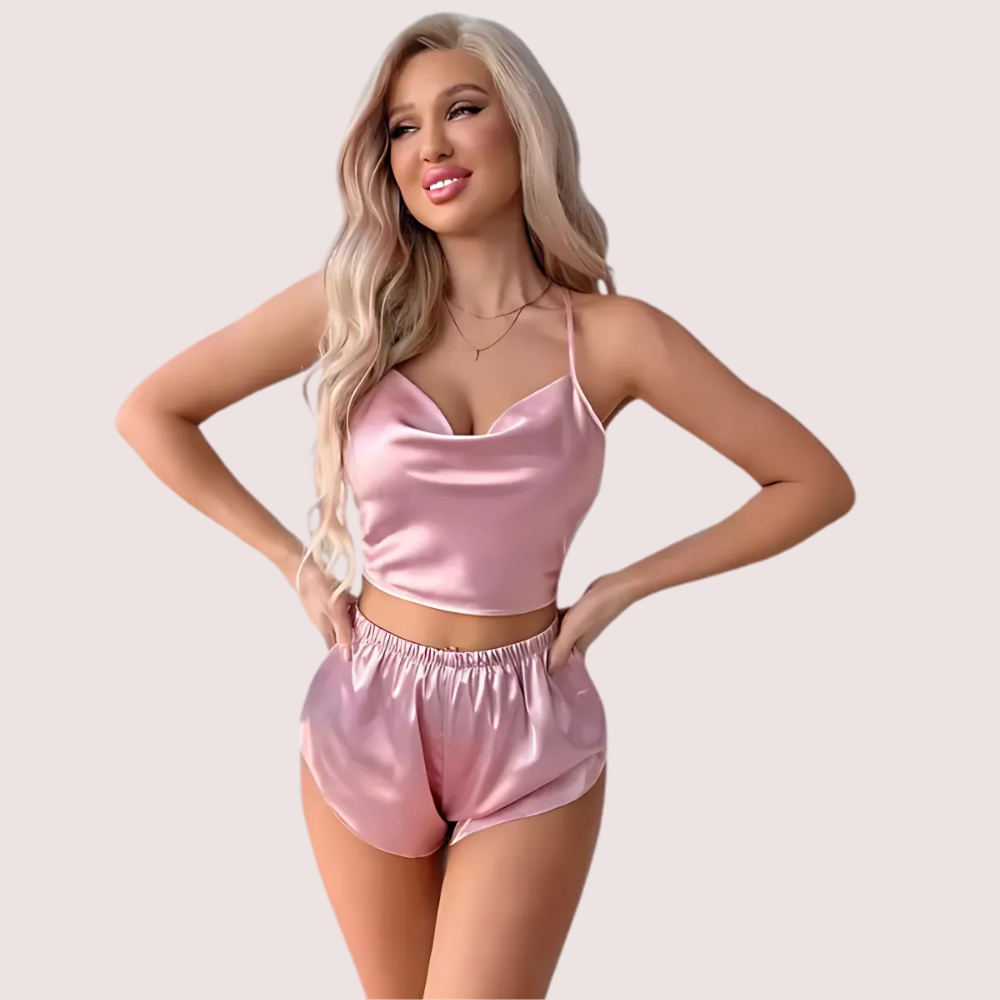 Luxury Silk Camisole & Shorts Set 1 Luxury Silk Camisole & Shorts Set