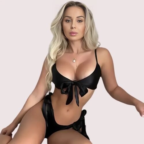 Seductive satin lingerie for her - Image 2