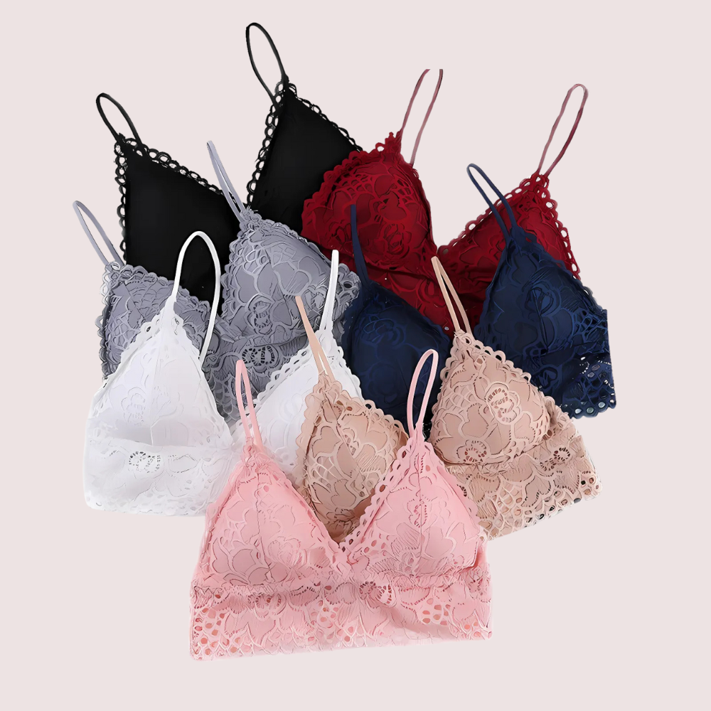 2 pack french fashion padded lace bralette 5 2 pack french fashion padded lace bralette - Image 5