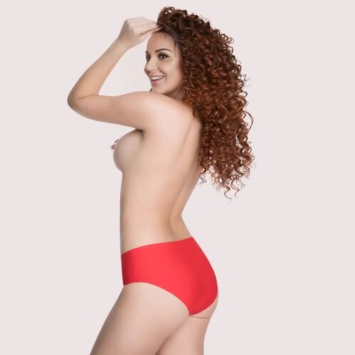 French Daina Red Seamless Panties - Image 2
