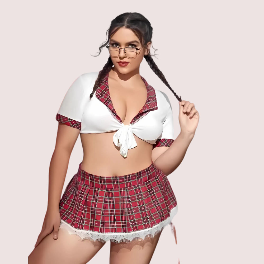 French Daina Schoolgirl Sweetheart Roleplay Costume with Luxury Panty Gift 6 French Daina Schoolgirl Sweetheart Roleplay Costume with Luxury Panty Gift - Image 6