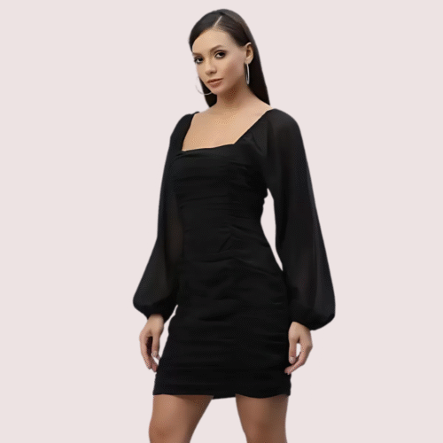 Stylish Black One-Piece Outfit for Women - Image 2