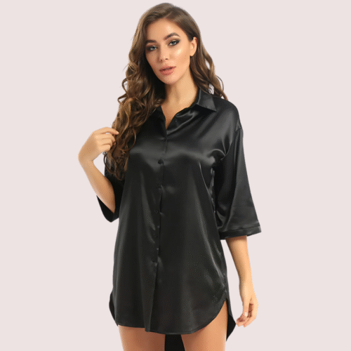 "Luxury" Japanees Satin Loung ,Sleep Dress - Image 2