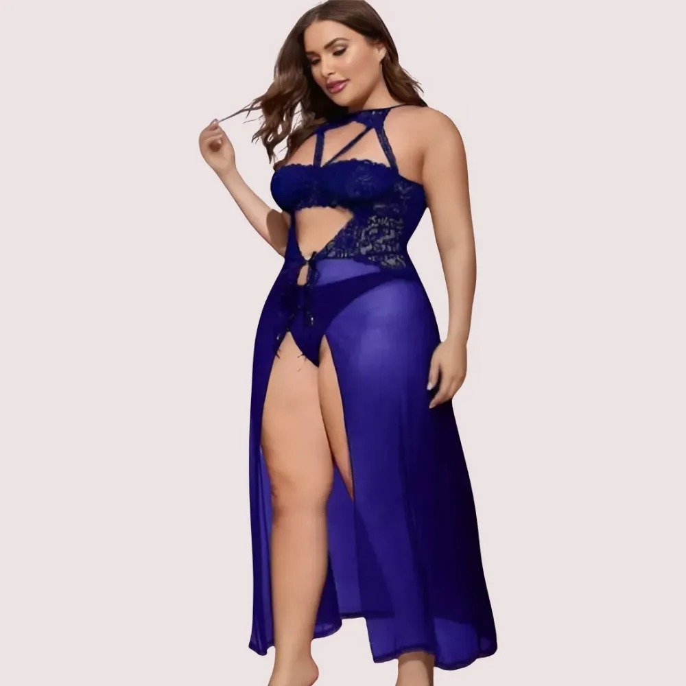 Azure Bloom Women's Blue Babydoll Set 3 Azure Bloom Women's Blue Babydoll Set - Image 3
