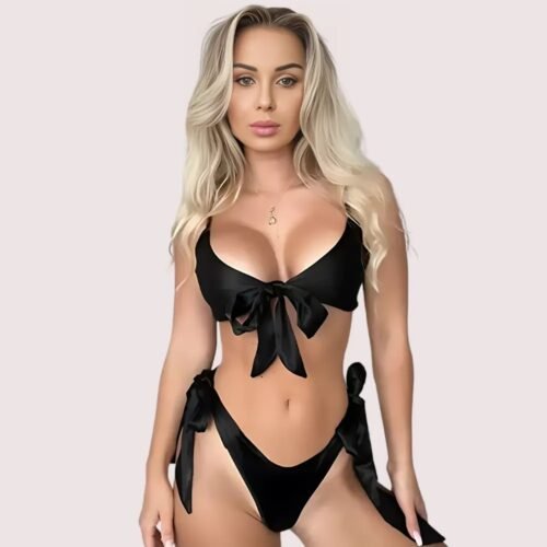 Seductive satin lingerie for her - Image 3