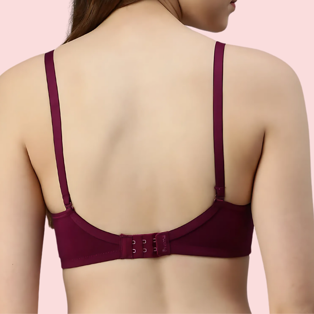Burgundy Bloom – Maroon Padded Bra (2-Pack ) 3 Burgundy Bloom – Maroon Padded Bra (2-Pack ) - Image 3