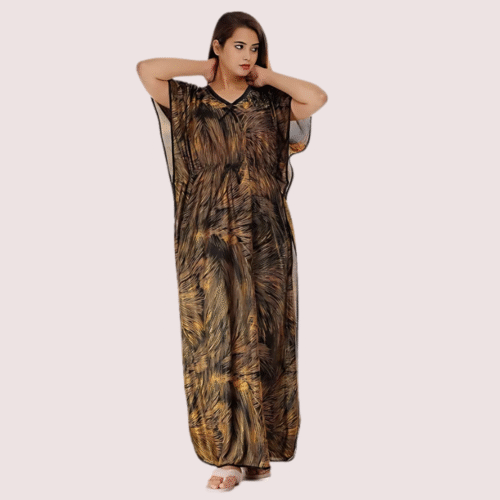 Printed Satin Nightie for Girls/Women - Image 2