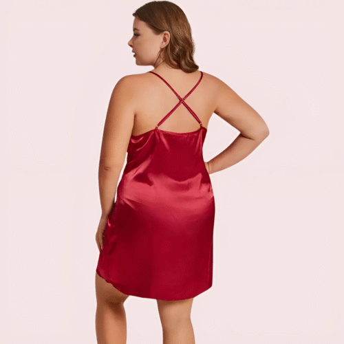 Criss Cross Back Elegant Nightdress in 4XL &  5XL Size - Image 3