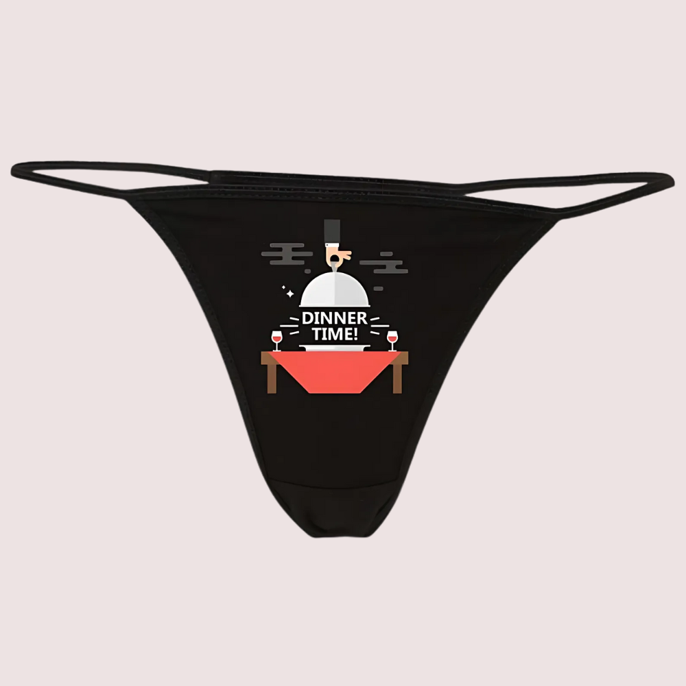 Dinner time printed g string thong 3 Dinner time printed g string thong - Image 3