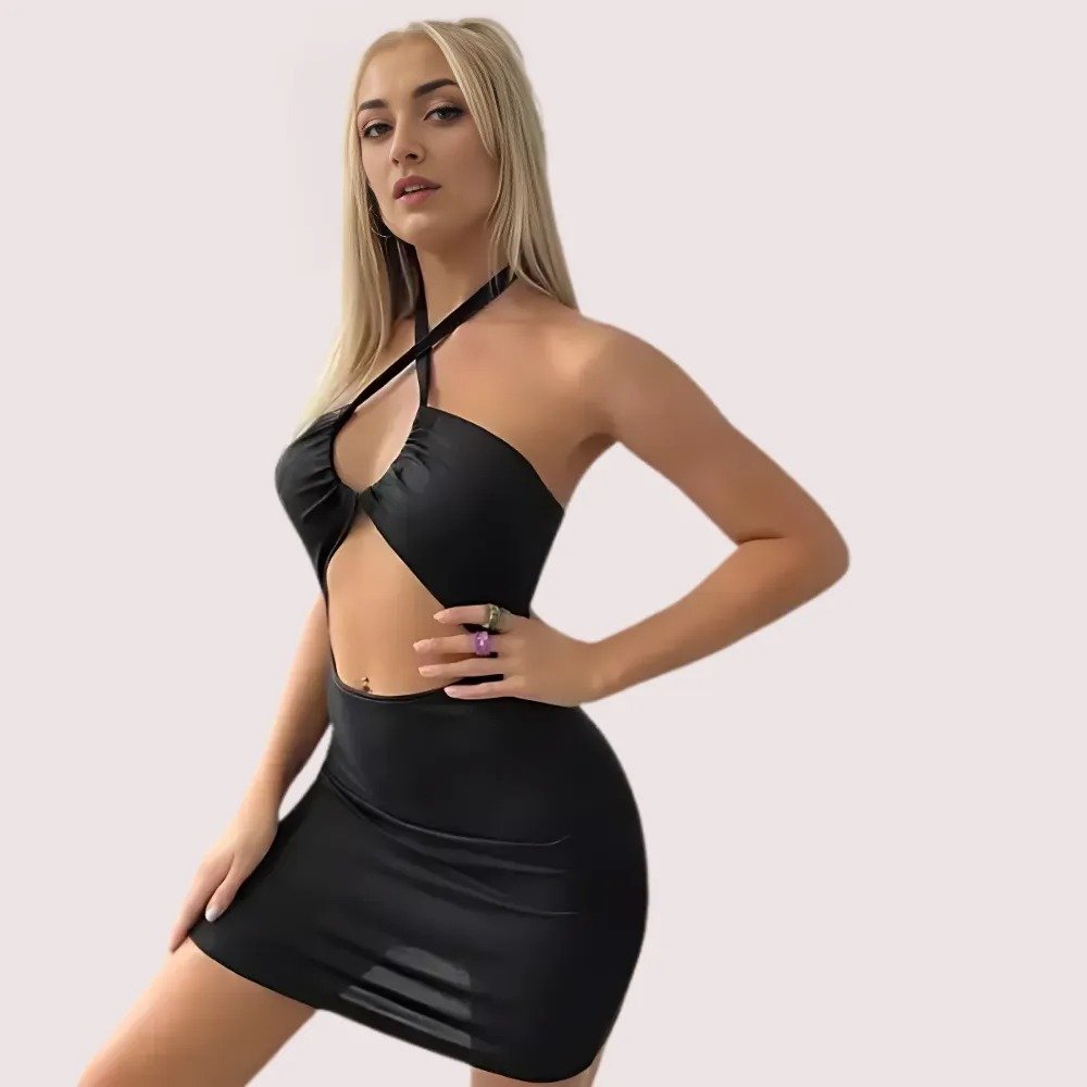 Elegant Black Intimate Babydoll Dress 2 Elegant Black Intimate Babydoll Dress - Image 2