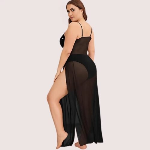 Feminine Sheer Seduction Nightgown - Image 3