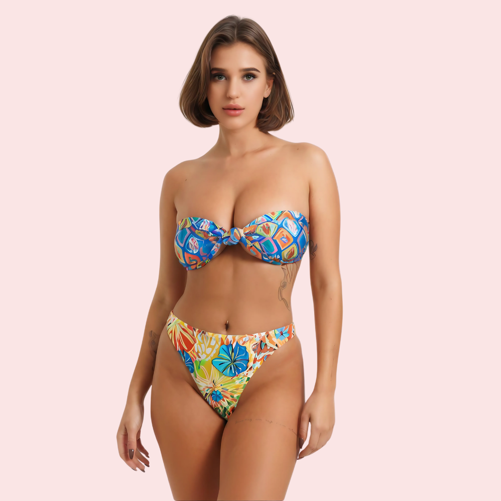 Tropical Bloom High-Cut Bikini Bottom (Bottom Only) 1 Tropical Bloom High-Cut Bikini Bottom (Bottom Only)