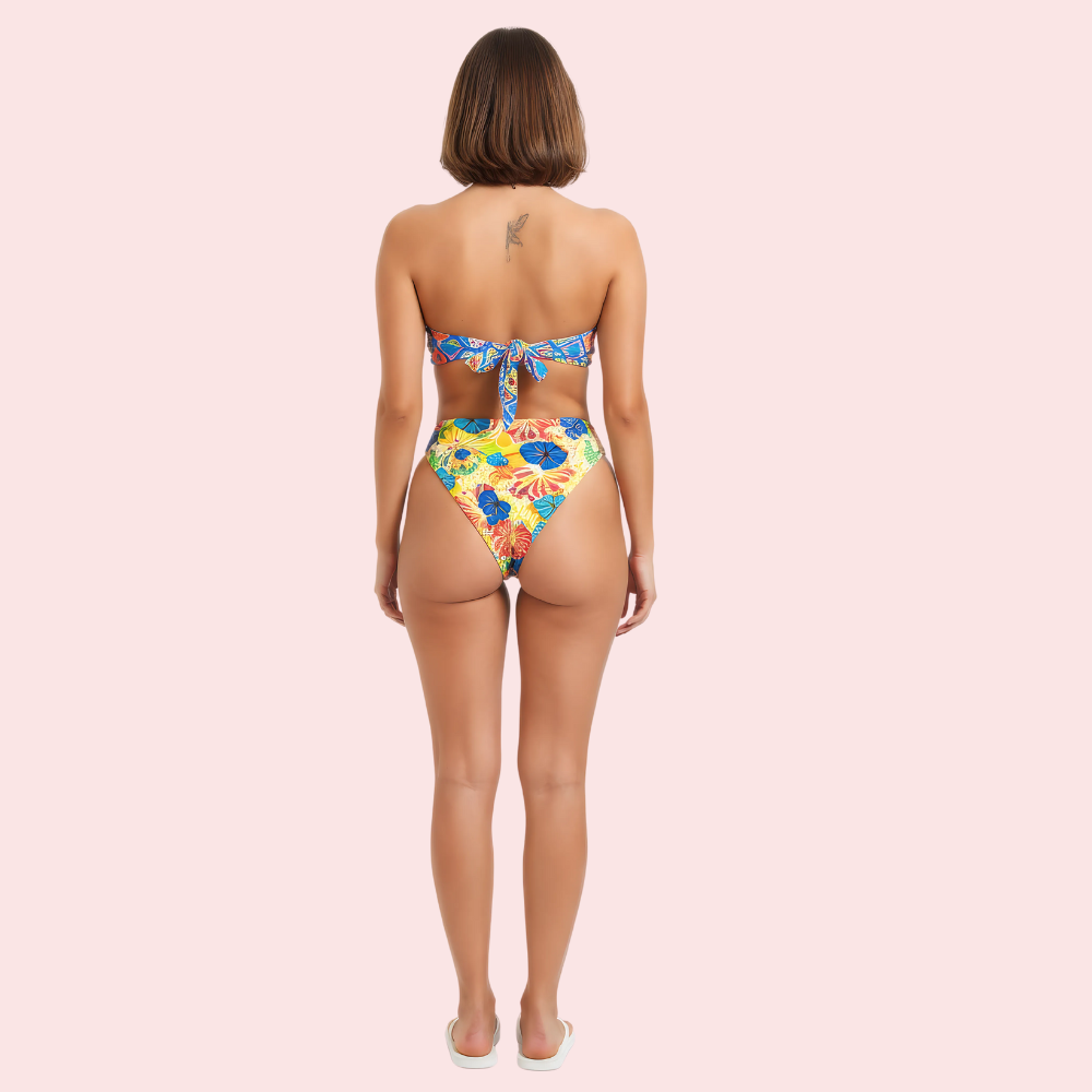 Tropical Bloom High-Cut Bikini Bottom (Bottom Only) 2 Tropical Bloom High-Cut Bikini Bottom (Bottom Only) - Image 2