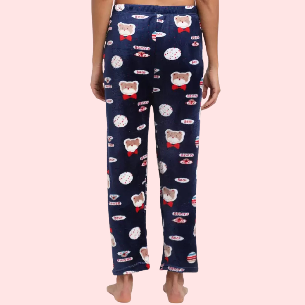 Ladies casual printed warm Pajama (Pk of 2) 3 Ladies casual printed warm Pajama (Pk of 2) - Image 3