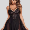 1A7dv23Ivb0hMgVaL935E4uUGGWE3MweS3KITOFw French Daina Black Lace Babydoll Nightwear