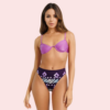 3JFiwr5fgn1yXpdOPbUZWC6Uihxfmo9Io2dSKf6Z High-Waisted Tribal Geometric Print Bikini Bottom (Bottom Only)