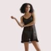 46jksdzCTcUPhXZcEa4vZlsszituXOqxyjpxdHN8 Black Enchanté Transparent Chemise – Plus Size
