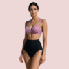 9mzgGJ4FmDsY2To78GsjQ3JBFkkqa3phH4oL4xiz Structured Underwire Bikini Bra Topa in Pink & White Stripe (Top Only)