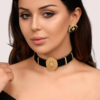 BM1uKfuJXNvRJJr91Q5UJsEsyWrJYm7T8tZ04Alc Majestic Noir Hexa Pendant Necklace with Black Crystal Beads