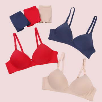 Pack of 3 Female Seamless Padded wire free Bra