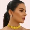 FV1eYZtr7iZMNhzyM1taXNnEnqRXbSIqdOYkErpn Regal Embossed Temple-Style Gold-Plated Choker Necklace