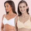 Ju78aWhPd9buygsiF0bWnQmL5yKHRTKGvqd60DhY Breathable Cotton Non-Wired Bra (Pack of 2)