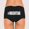 MgZF5WoUAXRnwouQJ8GHIgND6fPGadwexThzmAJb Customize Black Hashtag Cotton Boyshort Panty
