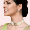 NLSgXyJawBtd2VzPCgHgAv2RvJVHvNiun9ysQiwz Floral Pearl Jewells>Choker necklace & Stud Earrings Set