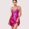 SoRFd4R8fE1XEo5yTdYDxt1t2MomucoES9PQSDws 100% Silk Satin lace trim baby doll Lingerie