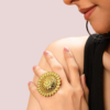 ULxAcFTlABlbSUYyB0o2ReW2tcL0Nk9wRv5MYfU9 Golden Floral Statement Ring