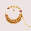 Viua2479edxVPbpwXBUJR4j8AjgYJQamWXIkqv4z Luxe Gold-Plated Bridal Nath with Chic Chain Design