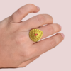 VoqXLuFVDGGdRjPvJm1DtfYVwOXLi66I2sV4arKs Golden Teardrop Ring with Red Accent