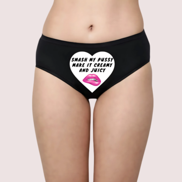 "Personalized Love Note Naughty Panty