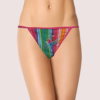 YYfxJonq8i8g7ZrnForKLeqgbmoTO36jpnNQBfrA Cool Stripes N Flower Print G-String Thong