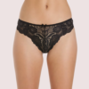 YuVwfDRAtrl7ajmVfxlVgB9JUgwsKuR2IqOz3gaf Female Black Floral Transparent Lace High Waist Thong