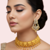 fACfDqPF6GJTT9OVT4ipMEOcYJCe3V0mq6qTStwQ Royal Kundan-Style Gold-Plated Pearl Drop Choker Necklace