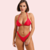 hFnBmLcYLKofJiThjNLsF8e344xvPtLqsdO8AQQh Sizzling Red Classic Triangle Halter Bikini Topa (Top Only)