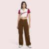 jtYaYLDflcVpddmpBhUwQv1M6kTIwzbnpTQBhzV1 "Campus Cool" Zip Polo Crop Top – Maroon & White