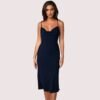 l2MMBist0O3JGm5UoRBH1IMbHnmlYxdeXWeUqDdk Navy Satin Cowl Neck Midi Dress