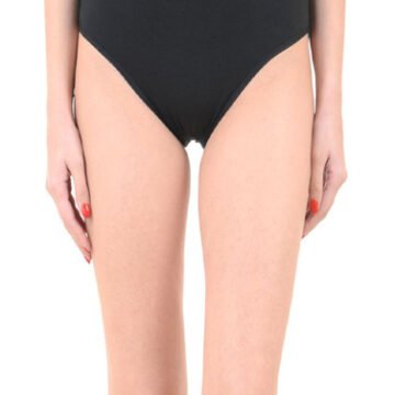 Comfy Snazzy Way Just My Size Women's Plus Size Tagless Black Cotton Panties(Pkt of 2)