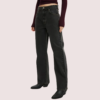 t3vyl8HQo2vlTdhNake9trrDCZA9al5voUzEZcqq Women's Loose Straight Jeans in Smokey Black Denim