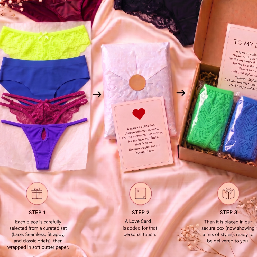 The Self-Love Collection — Luxury 6-Piece Panty Gift Box - Image 2