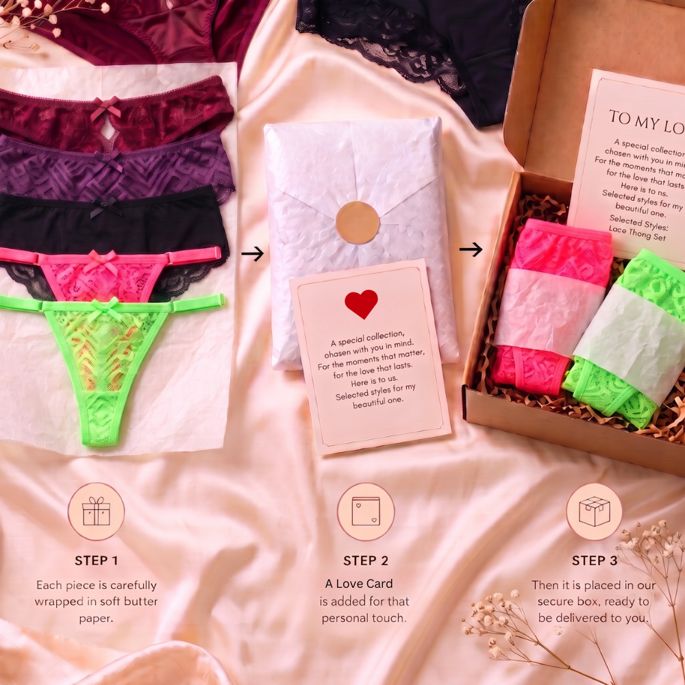 The Bridal Panty Collection — Luxury 5-Piece Panty Gift Box - Image 2