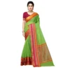 51339821627 ba429a88bd o d 1000x1000 1 Women's Kota Doria Cotton Border Saree With Blouse (Light Green, 5-6 Mtrs)