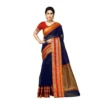 51340545411 0fef17ed26 o d 1000x1000 1 Women's Kota Doria Cotton Border Saree With Blouse (Navy Blue, 5-6 Mtrs)