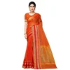 51341284814 abf47af7b4 o d 1000x1000 1 Women's Kota Doria Cotton Border Saree With Blouse (Orange, 5-6 Mtrs)