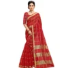 51368431387 37cfd30912 o d 1000x1000 1 Women's Kota Doria Cotton Checked Saree With Blouse (Red, 5-6 Mtrs)